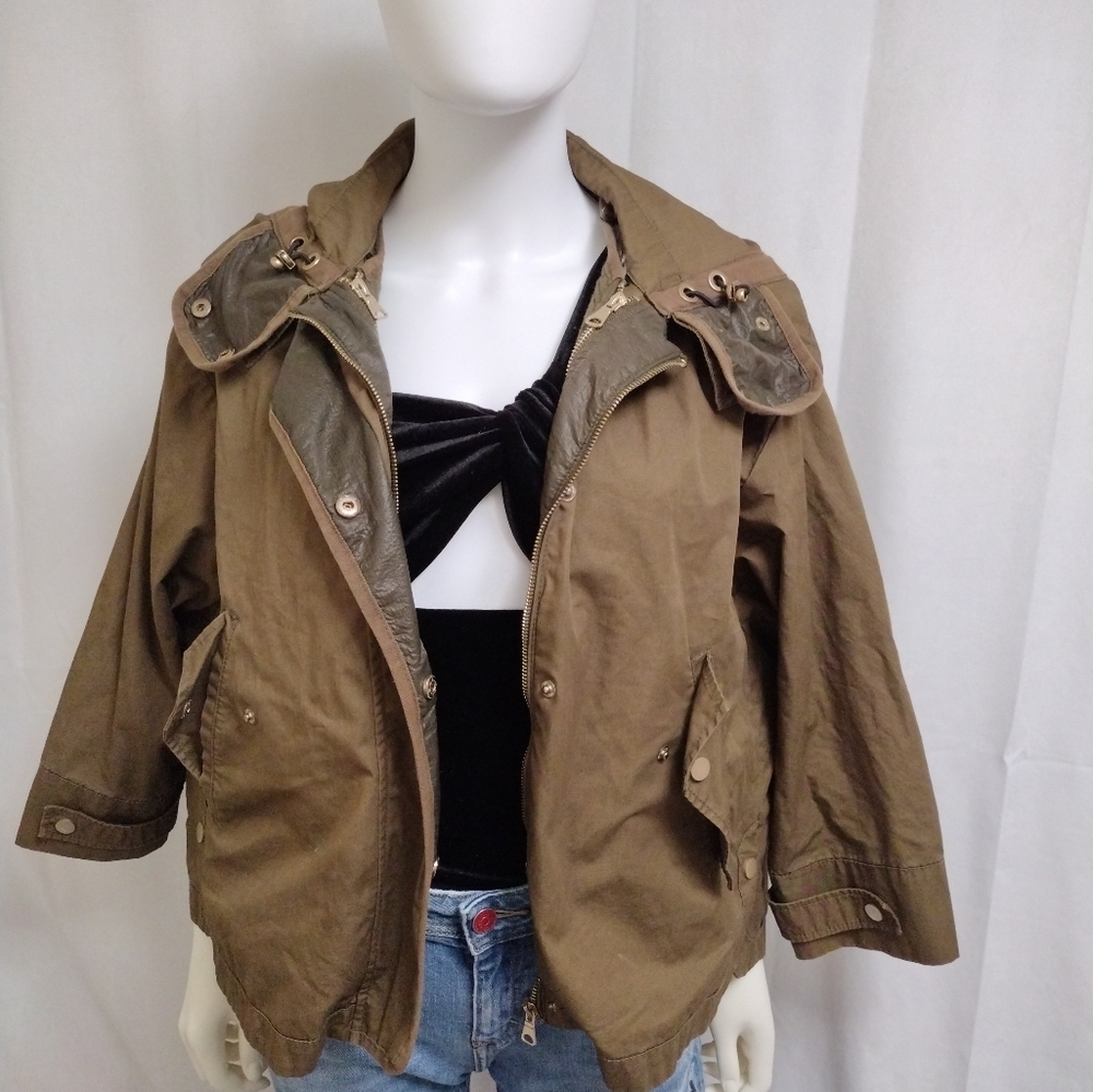 Zara Army Green Utility Jacket & Vest - Picture 5 of 13